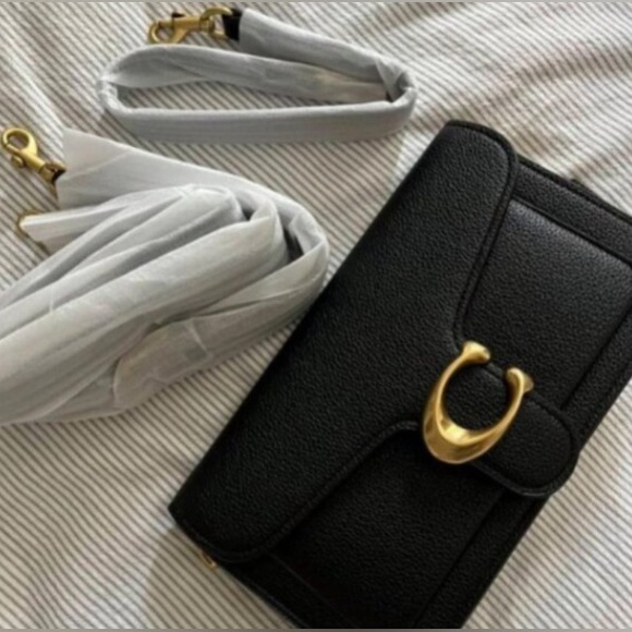 Tabby Coach Shoulder Bag 26 black - Picture 1 of 6